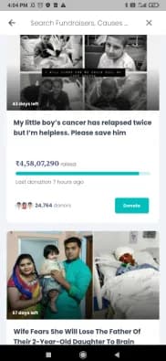 Competitor teardowns of Milaap, Ketto and Impact Guru
