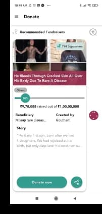 Competitor teardowns of Milaap, Ketto and Impact Guru